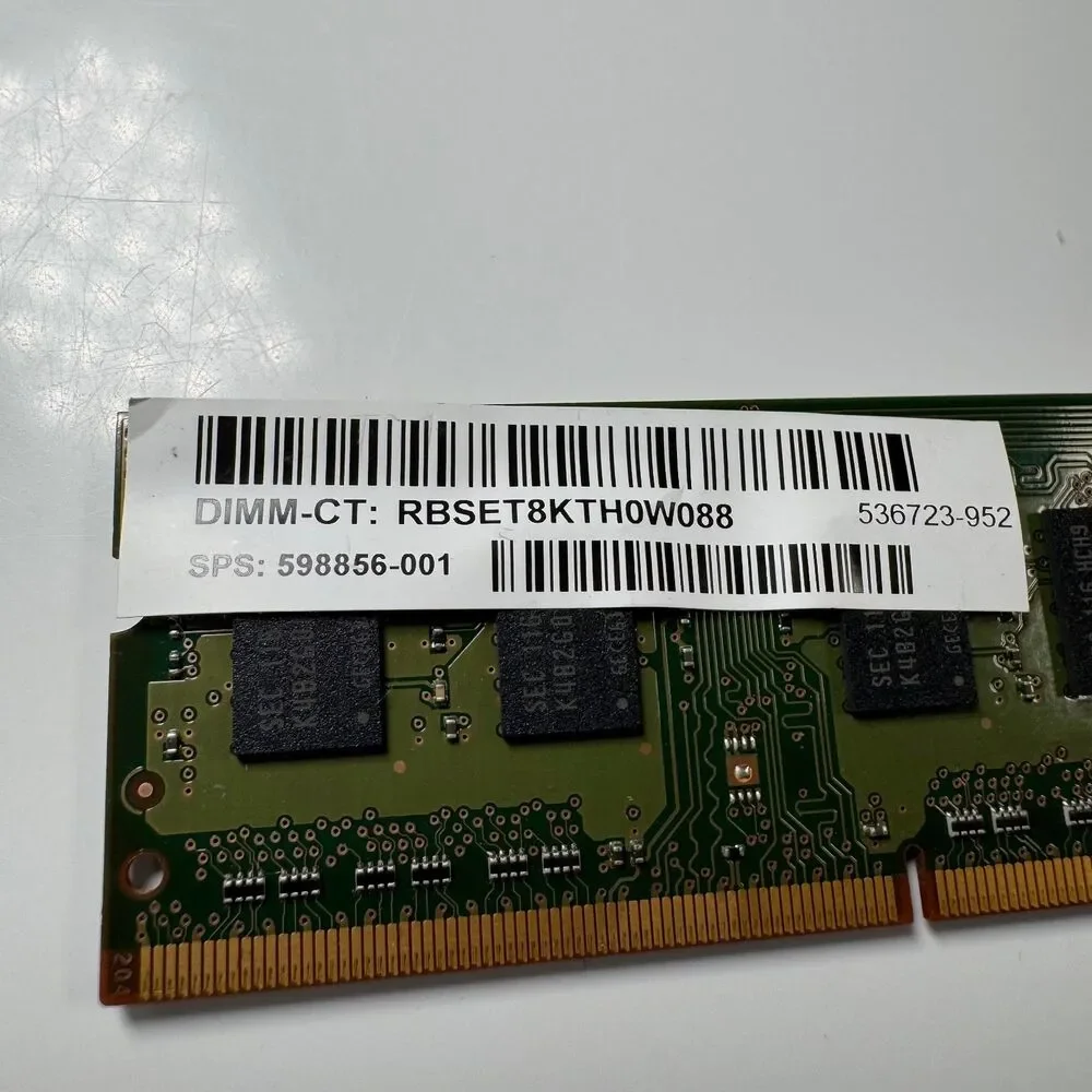 Samsung 2GB DDR3 Laptop RAM PC3-10600S 1333MHz SODIMM M471B5773DH0-CH9 1Rx8